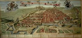 CittÃ . Torino in una incisione di Giovanni Tommaso Borgonio dal Theatrum Sabaudiae, sec. XVII (Torino, Biblioteca Reale).De Agostini Picture Library